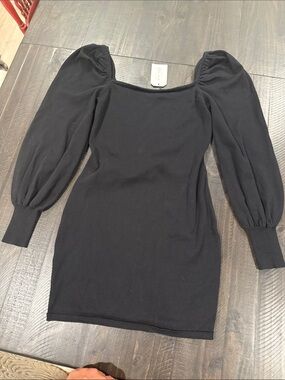 Emory Park Black Square Mini Dress Size L - NWT